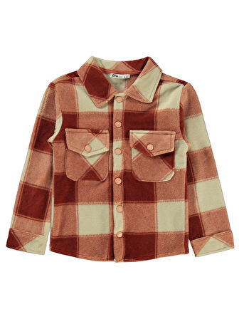 Civil Boys Erkek Çocuk Gömlek 10-13 Yaş Koyu Bakır