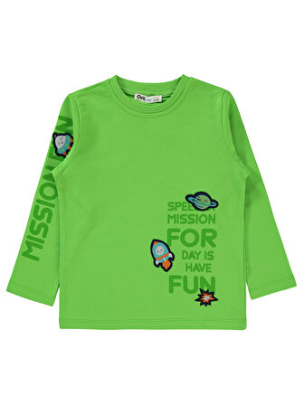 Civil Boys Erkek Çocuk Sweatshirt 2-5 Yaş Neon Yeşil