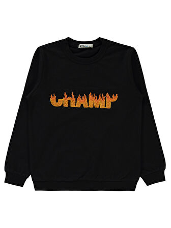 Civil Boys Erkek Çocuk Sweatshirt 6-9 Yaş Siyah