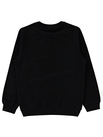 Civil Boys Erkek Çocuk Sweatshirt 6-9 Yaş Siyah