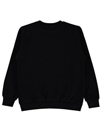 Civil Boys Erkek Çocuk Sweatshirt 6-9 Yaş Siyah