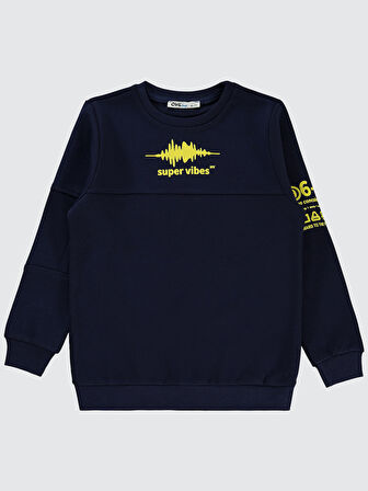 Civil Boys Erkek Çocuk Sweatshirt 6-9 Yaş Lacivert