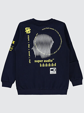Civil Boys Erkek Çocuk Sweatshirt 6-9 Yaş Lacivert