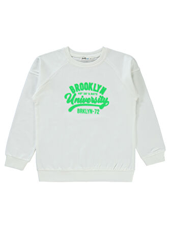 Civil Boys Erkek Çocuk Sweatshirt 10-13 Yaş Ekru