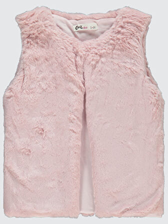 Civil Girls Kız Çocuk Yelek 2-5 Yaş Pudra
