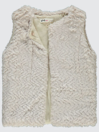 Civil Girls Kız Çocuk Yelek 2-5 Yaş Bej