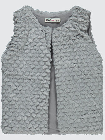 Civil Girls Kız Çocuk Yelek 2-5 Yaş Gri