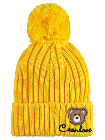 Civil Baby 0 - 24 Ay Hayvan Figürlü Bere Sarı