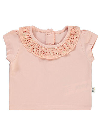 Civil Baby Kız Bebek Tişört 6-18 Ay Pudra