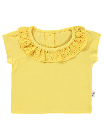 Civil Baby Kız Bebek Tişört 6-18 Ay Sarı