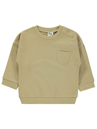 Civil Baby Erkek Bebek Sweatshirt 6-18 Ay Taş Rengi