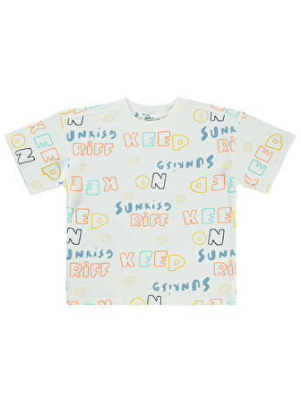 Civil Boys Erkek Çocuk Tişört 10-13 Yaş Krem