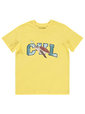 Civil Boys Erkek Çocuk Tişört 10-13 Yaş Sarı