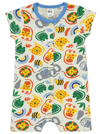 Civil Baby Erkek Bebek Patiksiz Tulum 6-18 Ay Ekru
