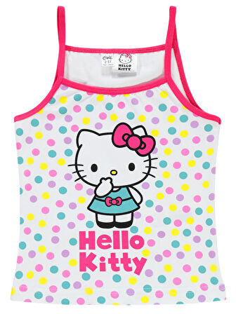 Hello Kitty Kız Çocuk İç Çamaşır Takımı 2-10 Yaş Beyaz