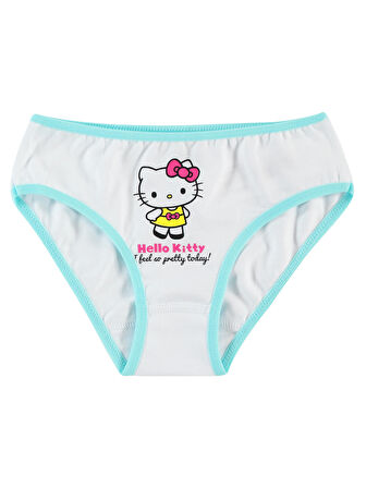 Hello Kitty Kız Çocuk 2'li Külot Set 2-10 Yaş Beyaz