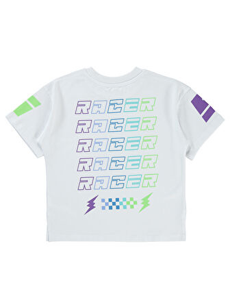 Civil Boys Erkek Çocuk Tişört 6-9 Yaş Beyaz