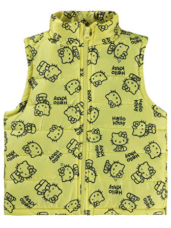 Hello Kitty Kız Çocuk Yelek 2-5 Yaş Sarı