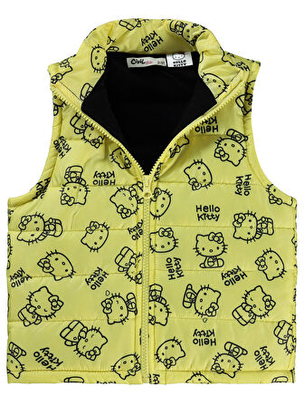 Hello Kitty Kız Çocuk Yelek 2-5 Yaş Sarı