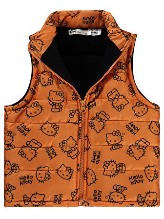 Hello Kitty Kız Çocuk Yelek 2-5 Yaş Turuncu