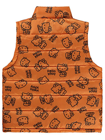 Hello Kitty Kız Çocuk Yelek 2-5 Yaş Turuncu