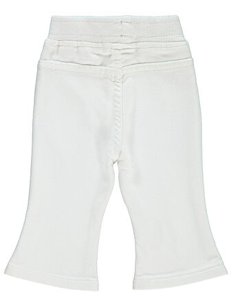 Civil Baby Kız Bebek Pantolon 6-18 Ay Beyaz