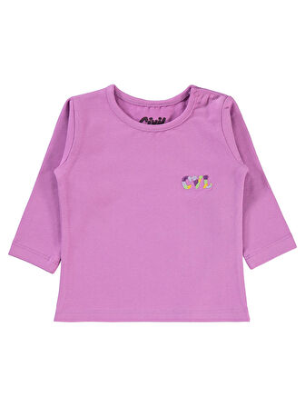 Civil Baby Kız Bebek Sweatshirt 6-18 Ay  Koyu Lila