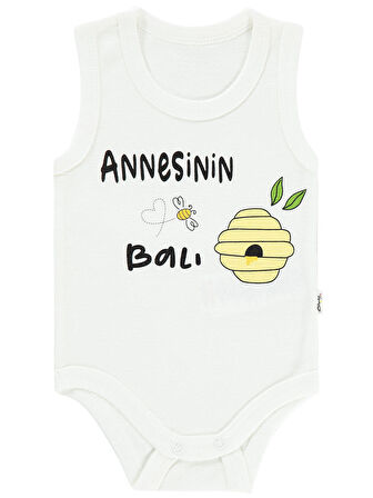 Civil Baby Bebek Çıtçıtlı Badi 1-18 Ay Ekru