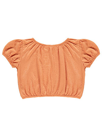 Civil Girls Kız Çocuk  Tişört 6-9 Yaş Kayısı Ezmesi 