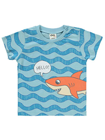 Civil Baby Erkek Bebek Şortlu Takım 6-18 Ay Mavi