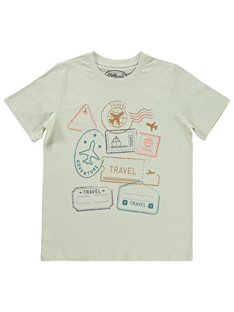 Civil Boys Erkek Çocuk Tişört 10-13 Yaş Fil Dişi