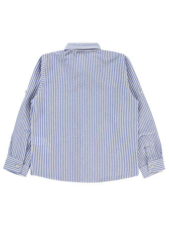 Civil Boys Erkek Çocuk Gömlek 6-9 Yaş Mavi 