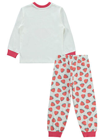 Civil Girls Kız Çocuk 2-5 Yaş Pijama Takımı Ekru