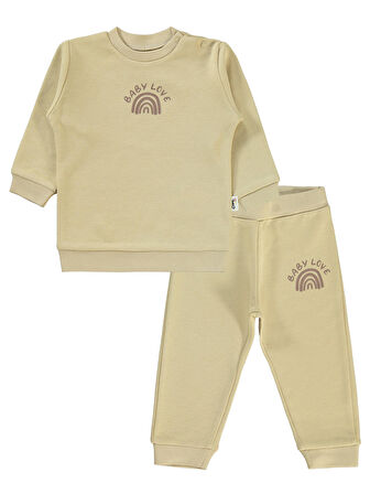 Civil Baby Kız Bebek Takım 6-18 Ay Sütlü Kahve