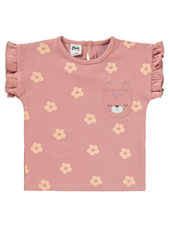 Civil Baby Kız Bebek Takım 6-18 Ay Açık Kiremit