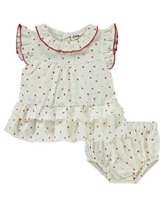 Civil Baby Kız Bebek Takım 6-18 Ay Kırmızı