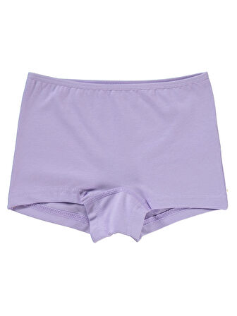 Civil Girls Kız Çocuk 2'li Boxer Set 2-10 Yaş Beyaz Lila