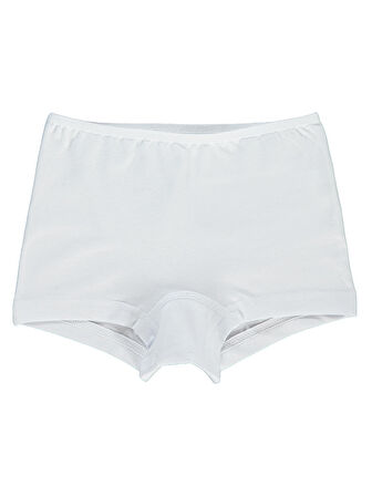 Civil Girls Kız Çocuk 2'li Boxer Set 2-10 Yaş Beyaz Lila