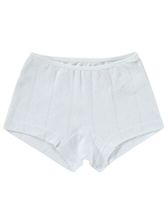 Civil Girls Kız Çocuk 2'li Boxer Set 2-10 Yaş Ekru-Beyaz
