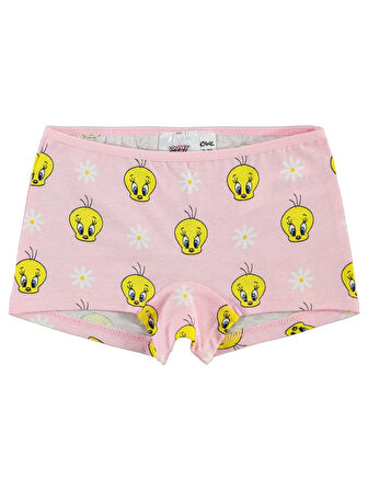 Tweety Kız Çocuk 2'li Boxer Set 2-10 Yaş Pembe