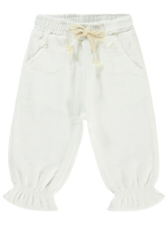 Civil Baby Kız Bebek Pantolon 6-18 Ay Ekru