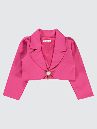 Civil Girls Broşlu 6-9 Yaş Bolero - Fusya 7-8 Yaş