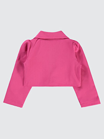 Civil Girls Broşlu 6-9 Yaş Bolero - Fusya 7-8 Yaş