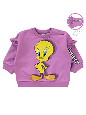 Tweety Kız Bebek Takım 6-18 Ay Leylak