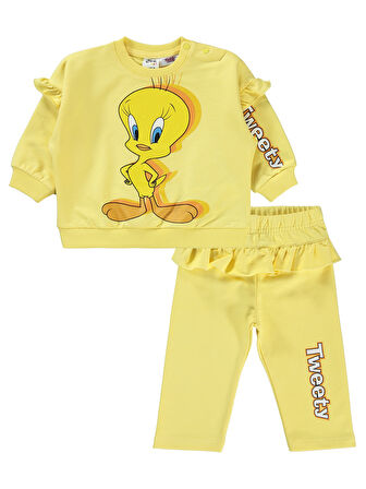 Tweety Kız Bebek Takım 6-18 Ay Sarı