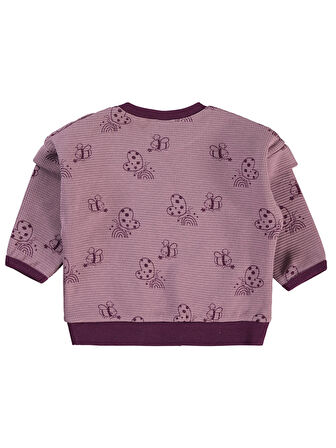 Civil aby Kız Bebek Sweatshirt 6-18 Ay Leylak Lila