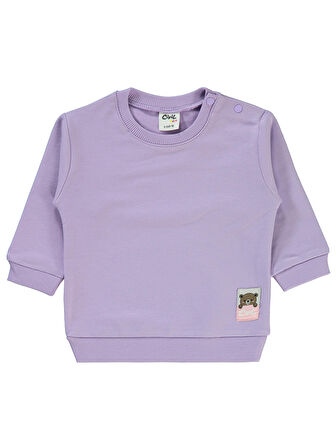 Civil Baby Kız Bebek Sweatshirt 6-18 Ay Lila