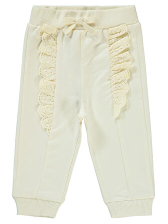 Civil Baby Kız Bebek Eşofman Altı 6-18 Ay Ekru