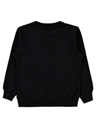 Civil Boys Erkek Sweatshirt 6-9 Yaş Siyah 