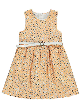 Civil Girls Kız Çocuk Elbise 2-5 Yaş Pudra